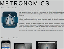 Tablet Screenshot of metronomicsapp.com